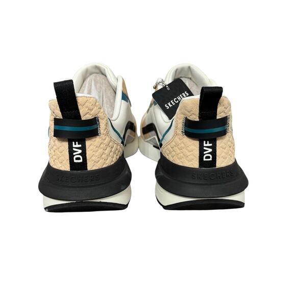 NIB! Diane Von Furstenberg x Skechers Suede Lace-Up Sneakers - Size 7.5 - Picture 8 of 12